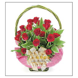 紅玫瑰籃子款 時(shí)尚鮮花網(wǎng)的辦公佳選